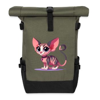 Sphynx - Rolltop Rucksack - Olive/Schwarz - Vorne