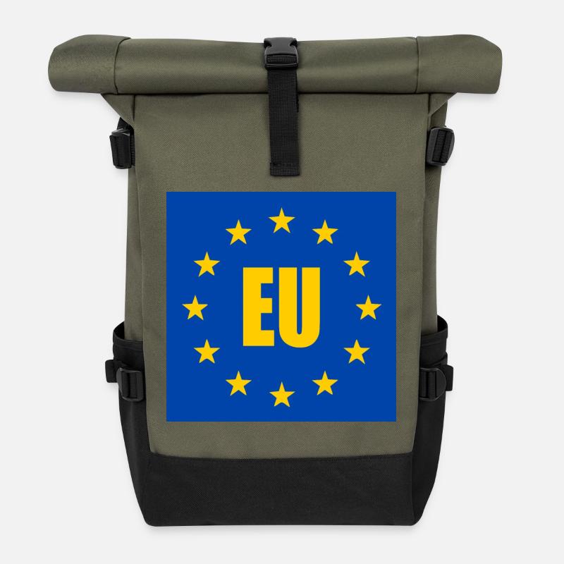 UE - Europe - Sac à dos roll top - olive/noir