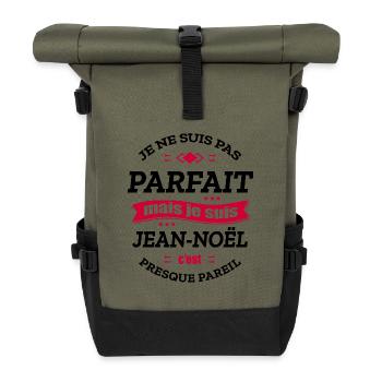 JEAN-NOËL PARFAIT - PRENOM JEAN-NOËL - Sac à dos roll top - olive/noir - Devant