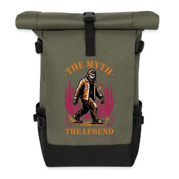 Bigfoot – The legend lives on - Roll Top Backpack - olive/black - Front