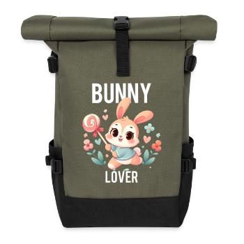 bunny lover - Sac à dos roll top - olive/noir - Devant