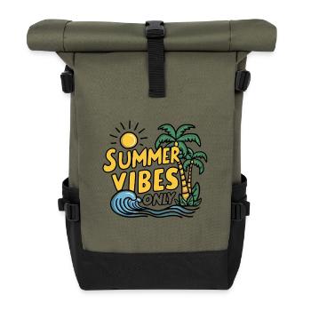 Ambiance estivale uniquement - Sac à dos roll top - olive/noir - Devant