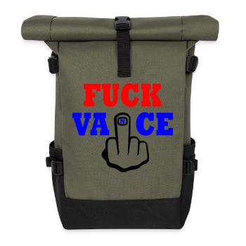 fuck vance - Roll Top Backpack - olive/black - Front
