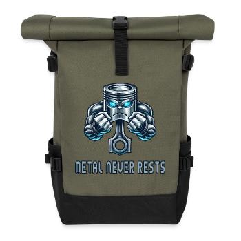 Piston Power Design - Roll Top Backpack - olive/black - Front