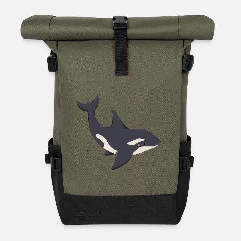 Orca - Rolltop Rucksack - Olive/Schwarz