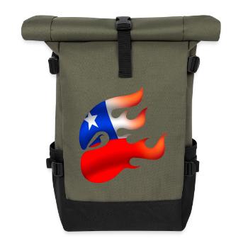 Drapeau du Chili - Chili - Ninja - Sac à dos roll top - olive/noir - Devant