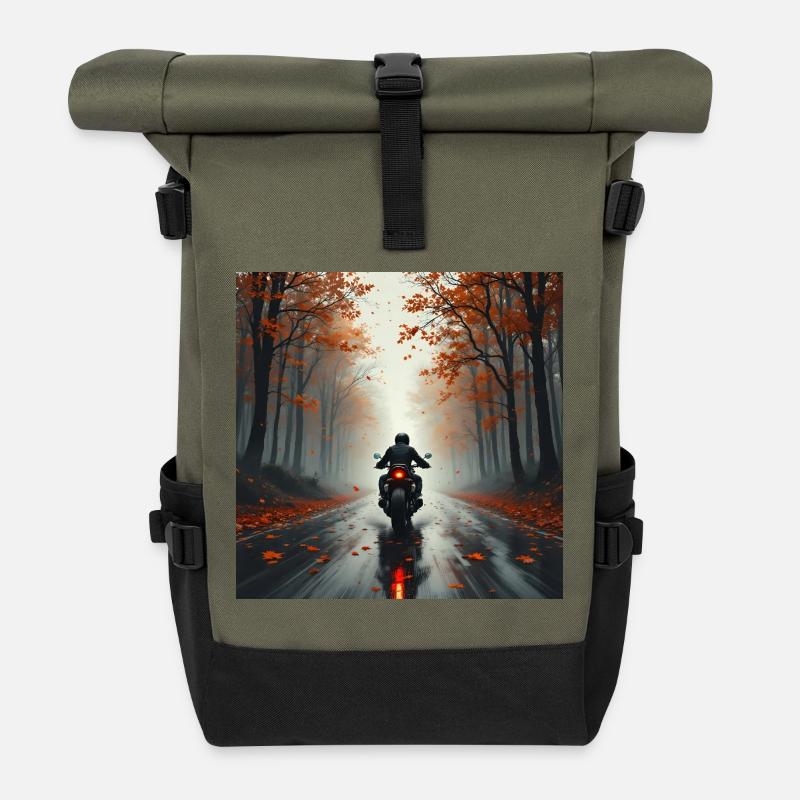 Ride The Fall - Rolltop Rucksack - Olive/Schwarz