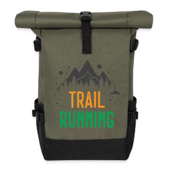 Trail Running - Roll Top Backpack - olive/black - Front