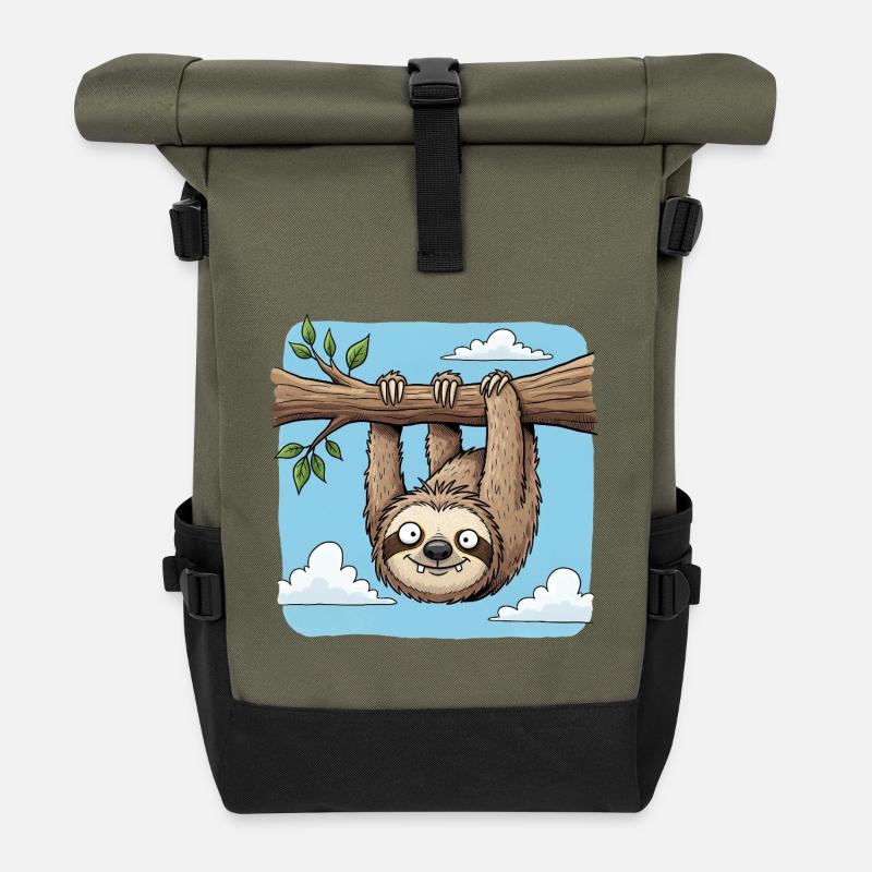 Faultier - Rolltop Rucksack - Olive/Schwarz