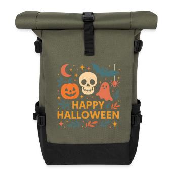 Classic Halloween - Roll Top Backpack - olive/black - Front