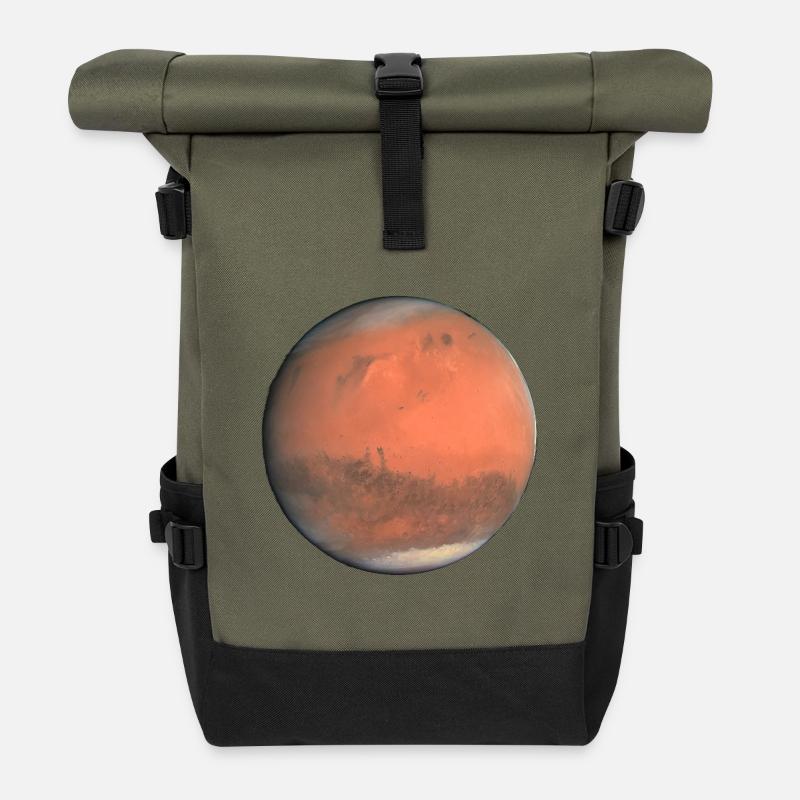 Mars - Roll Top Backpack - olive/black