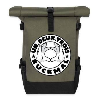 Un, Deux, Trois, Kuckmal ! - Sac à dos roll top - olive/noir - Devant