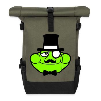 M. Grenouille Sir M. Rich Monocle Lunettes Chapeau haut de forme - Sac à dos roll top - olive/noir - Devant