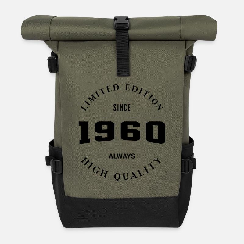 Édition limitée 1960 - Sac à dos roll top - olive/noir