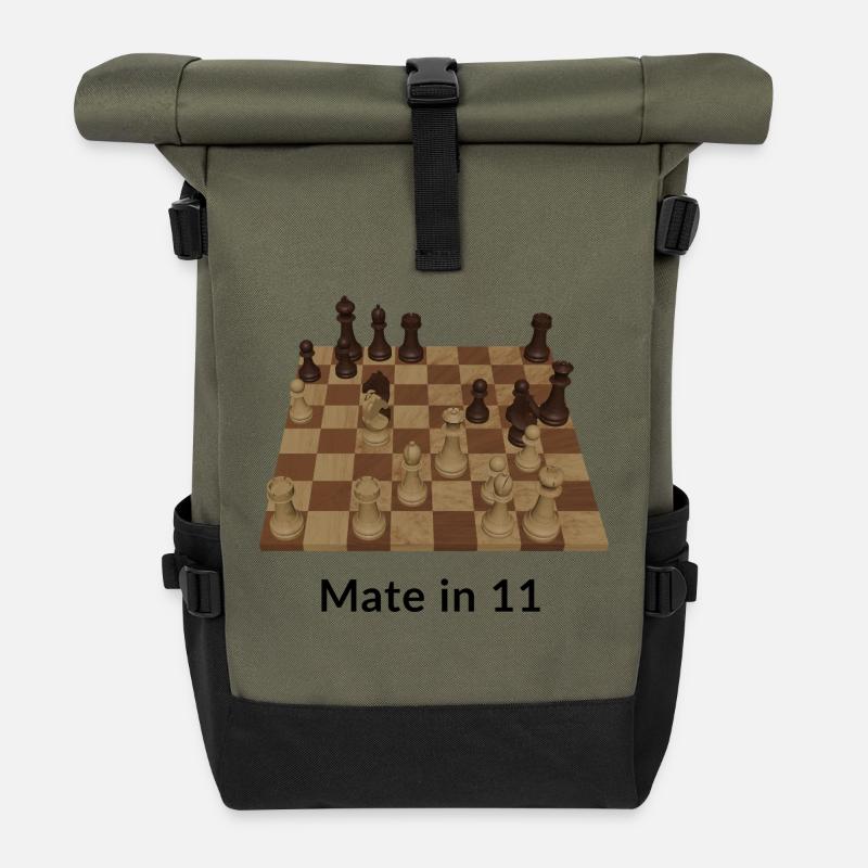 Matt in 11 Zügen - Rolltop Rucksack - Olive/Schwarz