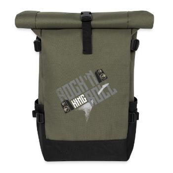 Rock It Folk Fusion - Roll Top Backpack - olive/black - Front