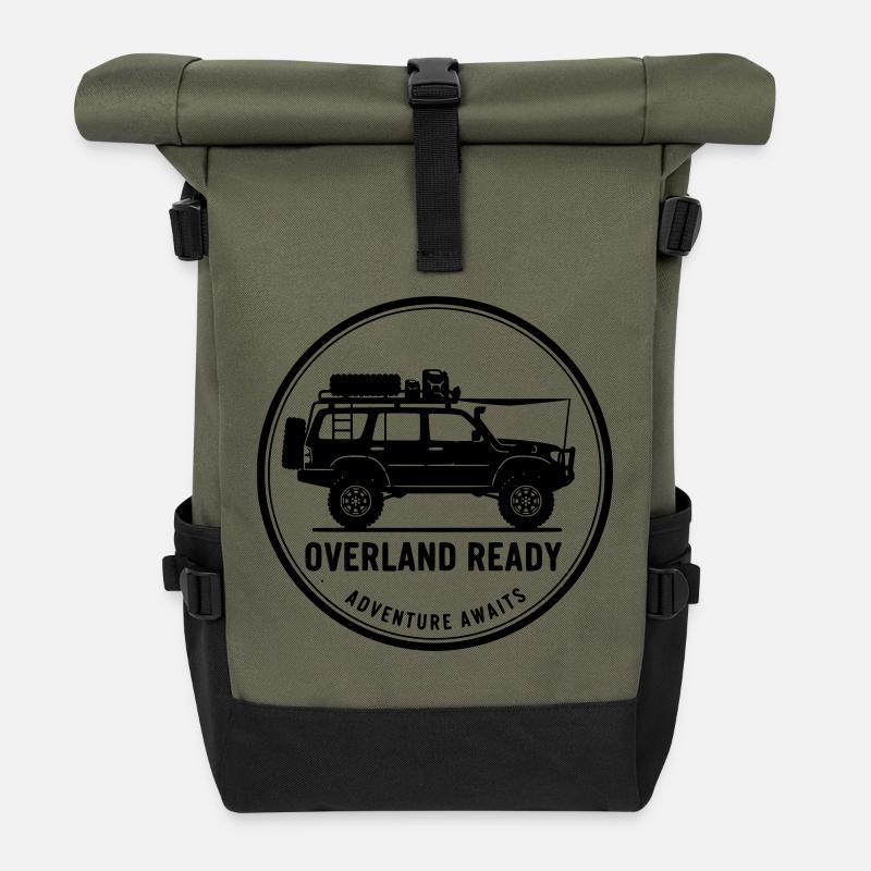 Overland - Rolltop Rucksack - Olive/Schwarz