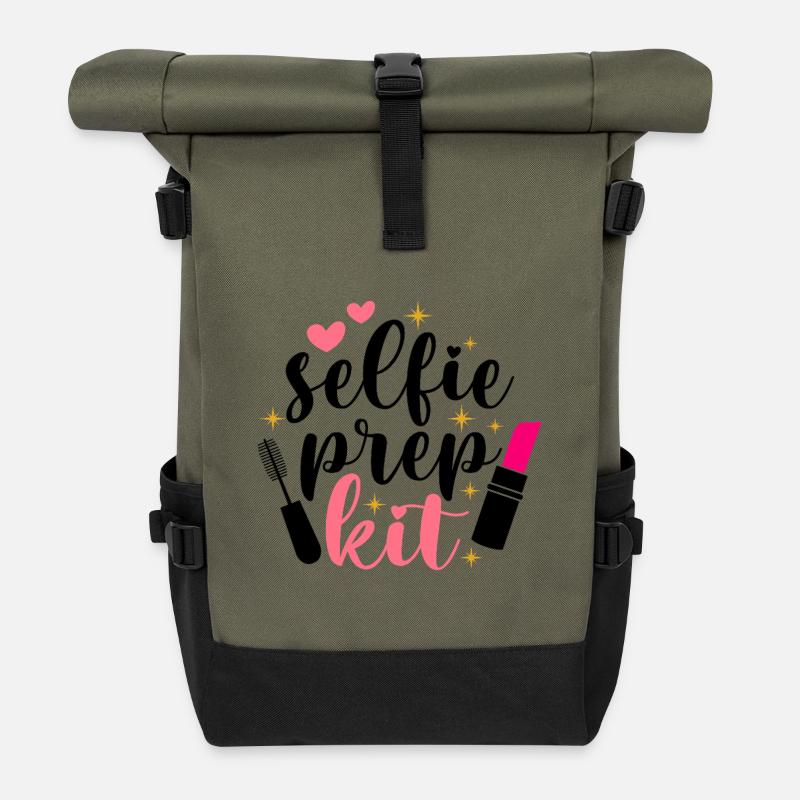 Sternenherz-Kit - Rolltop Rucksack - Olive/Schwarz