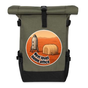Mars Next Level Home Office - Roll Top Backpack - olive/black - Front