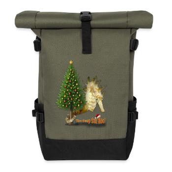 Weihnachtsgrüße aus dem Riff - Rolltop Rucksack - Olive/Schwarz - Vorne