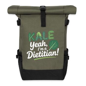 Diététiste experte en sciences alimentaires Vêtements - Sac à dos roll top - olive/noir - Devant