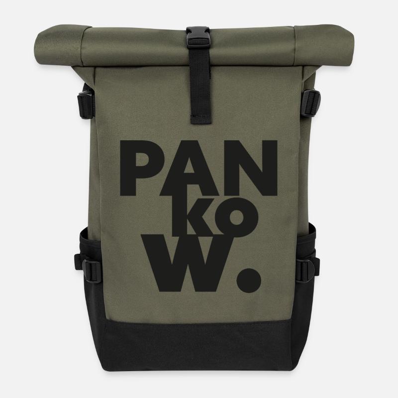 GIUDAN Berlin Collection: Pankow - Rolltop Rucksack - Olive/Schwarz