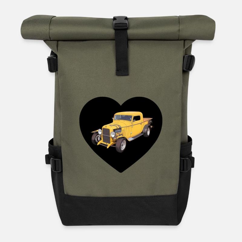 Autos - Rolltop Rucksack - Olive/Schwarz