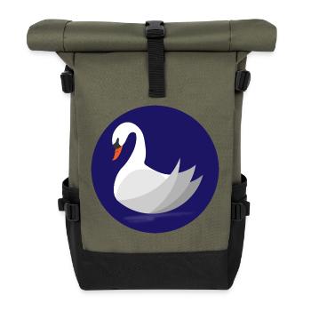 Swan - Roll Top Backpack - olive/black - Front