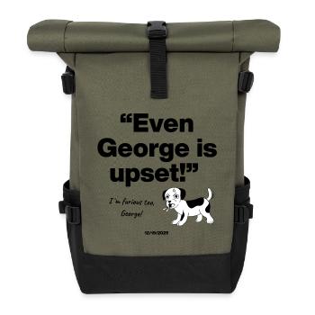 Même George est bouleversé, furieux, chien, frustré - Sac à dos roll top - olive/noir - Devant