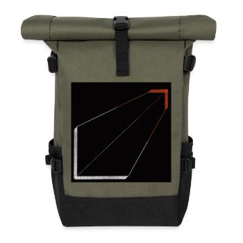 Silent Structure - Roll Top Backpack - olive/black - Front