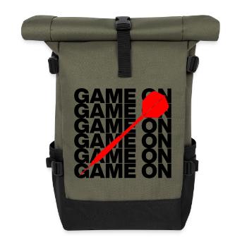 On y va : Attaque à la fléchette ! CENT QUATREVINGT, flèche rouge - Sac à dos roll top - olive/noir - Devant