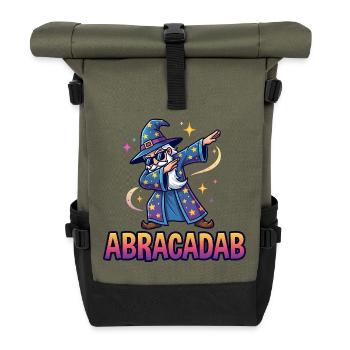 Abracadab Wizard Fantasy Meme - Sac à dos roll top - olive/noir - Devant