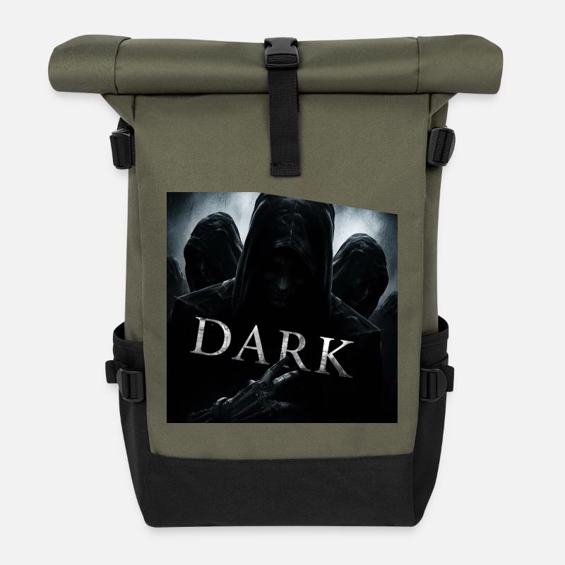 Schatten der Dunkelheit - Rolltop Rucksack - Olive/Schwarz