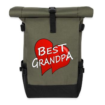 meilleur grand-père - Sac à dos roll top - olive/noir - Devant