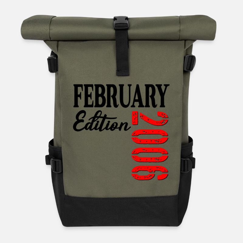 21. Geburtstag – Februar 2006 - Rolltop Rucksack - Olive/Schwarz