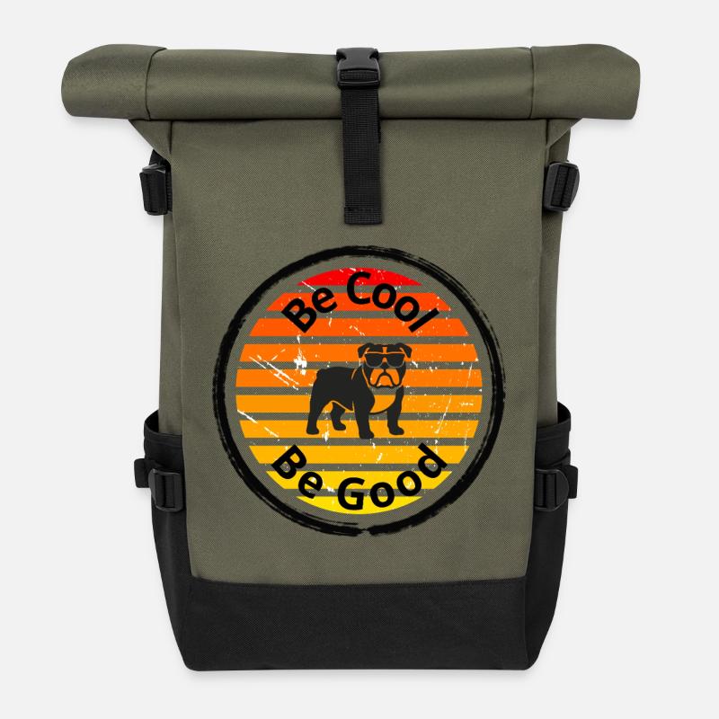 Be_cool - Rolltop Rucksack - Olive/Schwarz