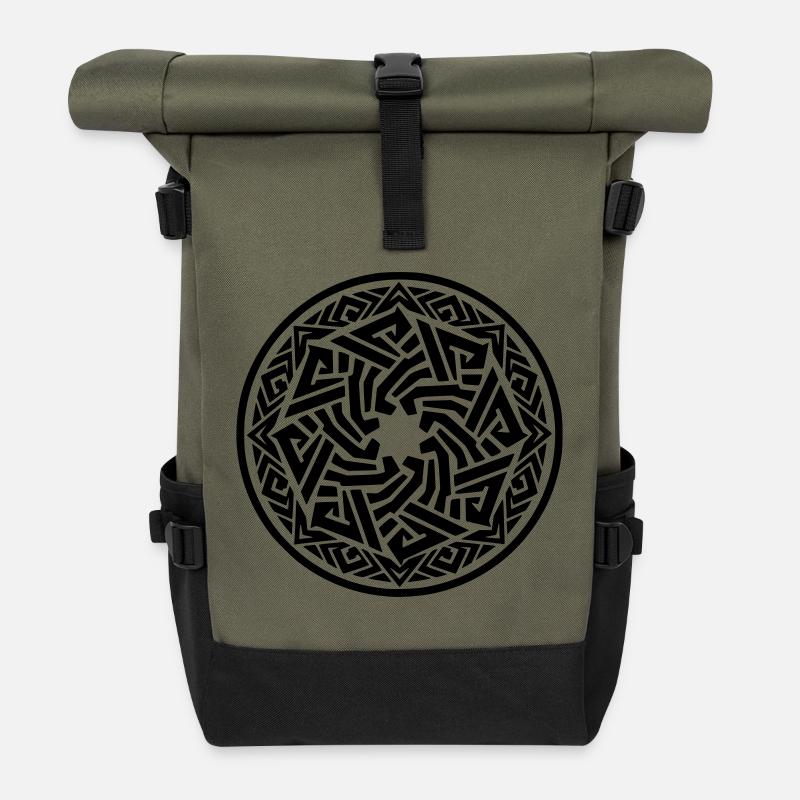 NoxstyllT4 - Rolltop Rucksack - Olive/Schwarz