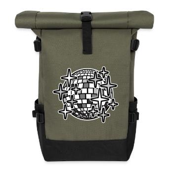 Spiegelball - Rolltop Rucksack - Olive/Schwarz - Vorne