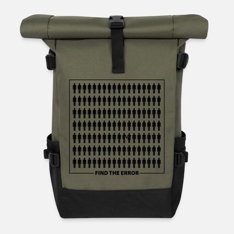 Trouvez l’erreur - Sac à dos roll top - olive/noir
