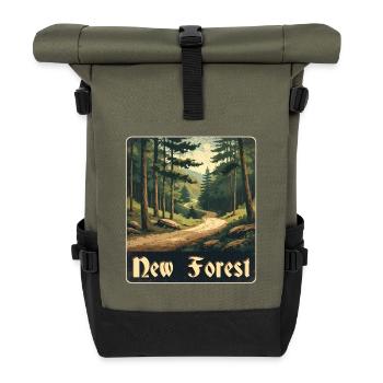 New Forest Waldweg - Rolltop Rucksack - Olive/Schwarz - Vorne