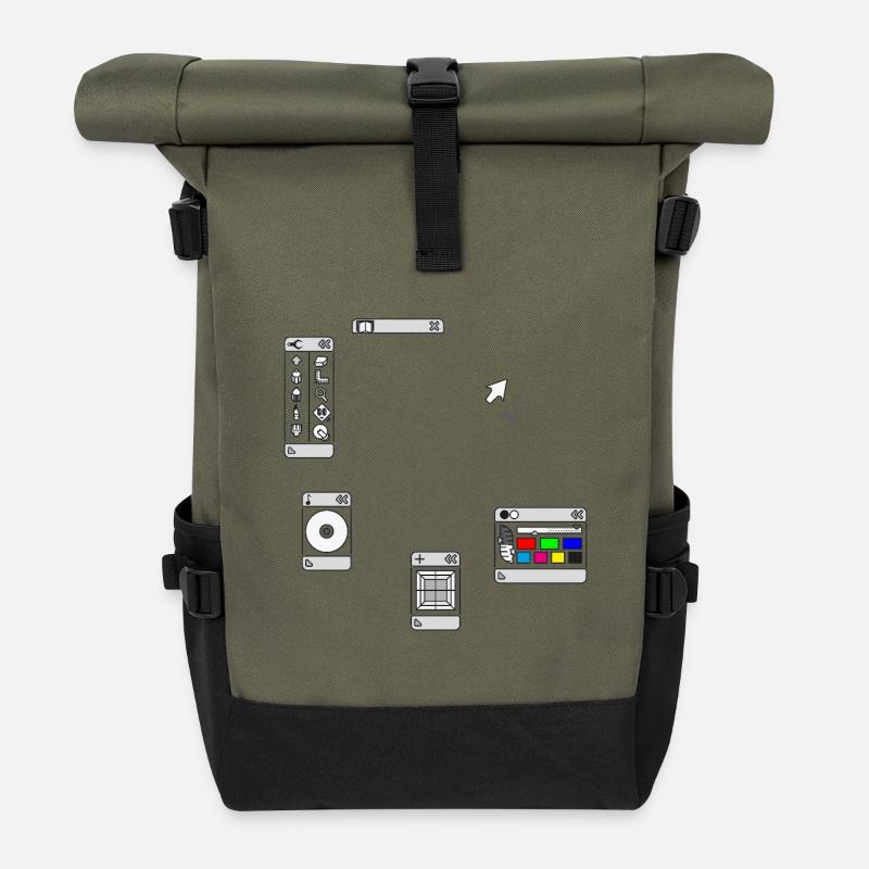 DEVISE - Rolltop Rucksack - Olive/Schwarz