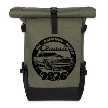 50e anniversaire - Classic Musclecar 03/1976 - Sac à dos roll top - olive/noir - Devant