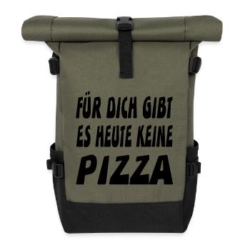 Pizza - Roll Top Backpack - olive/black - Front