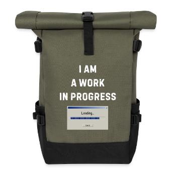Work in progress – Loading bar - Roll Top Backpack - olive/black - Front