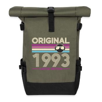 Original 1993 Limited Edition Retro - Rolltop Rucksack - Olive/Schwarz - Vorne