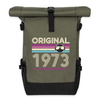 Original 1973 Retrowave Headphones Edition - Roll Top Backpack - olive/black - Front