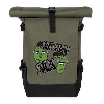 Six Seven - Rolltop Rucksack - Olive/Schwarz - Vorne