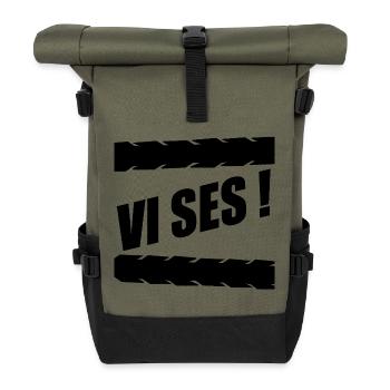 See you goodbye - Roll Top Backpack - olive/black - Front