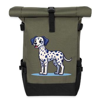 Dalmatiner (Comic) - Rolltop Rucksack - Olive/Schwarz - Vorne
