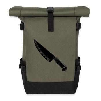 Kochmesser - Rolltop Rucksack - Olive/Schwarz - Vorne